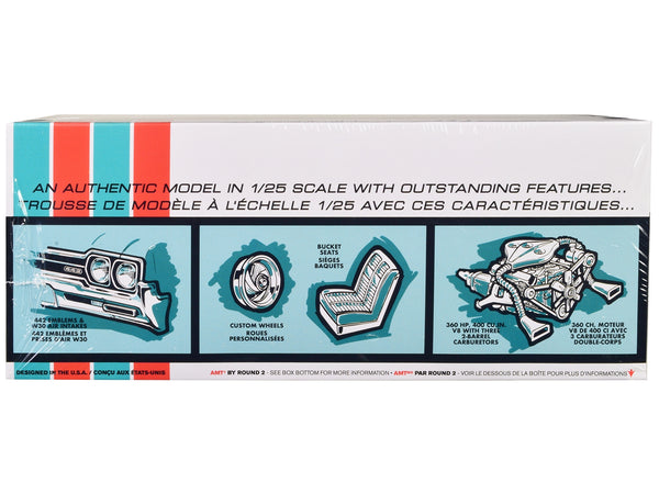 Skill 2 Model Kit 1966 Oldsmobile 442 W-30 Hardtop 1/25 Scale Model by AMT