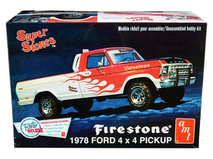 Skill 2 Model Kit 1978 Ford 4x4 Pickup Truck "Firestone Super Stones" 1/25 Scale Model by AMT