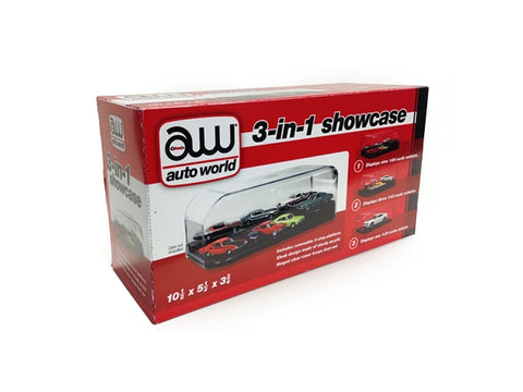 Collectible Display Show Case for 1/64 1/43 1/24 Diecast Models by Auto World