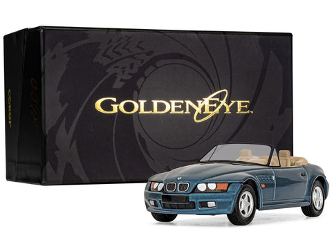BMW Z3 Roadster Blue Metallic James Bond 007 "GoldenEye" (1995) Movie Diecast Model Car by Corgi
