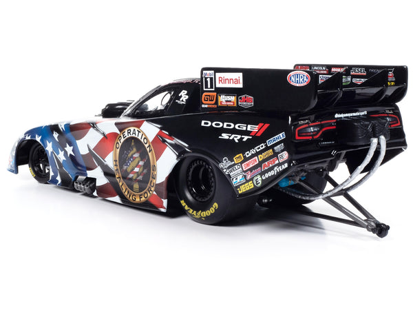 Dodge Charger SRT Hellcat NHRA Funny Car Matt Hagan "Operation Healing Force" (2023) "Tony Stewart Racing" Limited Edition to 1464 pieces Worldwide 1/24 Diecast Model Car by Auto World