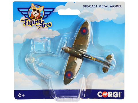 Supermarine Spitfire Fighter Aircraft "RAF" "Flying Aces" Series Diecast Model by Corgi