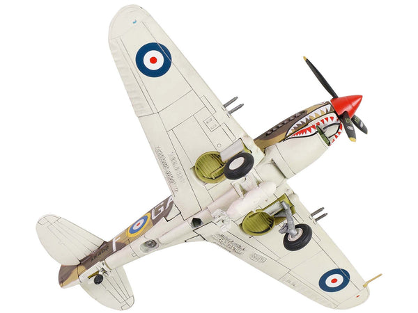 Curtiss P-40B Tomahawk MK IIB Aircraft Fighter "112 Squadron (Royal Air Force) AK402 GA-F North Africa" (October 1941) "WW2 Aircrafts Series" 1/72 Diecast Model by Forces of Valor