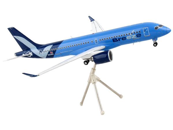 Airbus A220-300 Commercial Aircraft "Breeze Airways" Blue "Gemini 200" Series 1/200 Diecast Model Airplane by GeminiJets