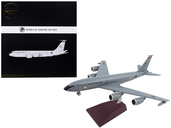 Boeing KC-135R Stratotanker Tanker Aircraft "Republic of Singapore Air Force" Gray "Gemini 200" Series 1/200 Diecast Model Airplane by GeminiJets