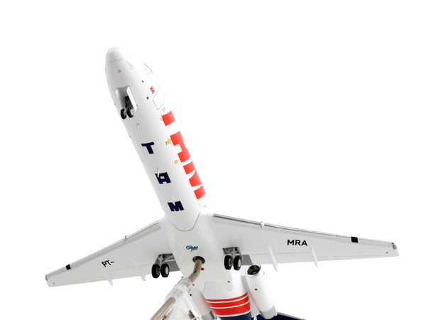 Fokker F100 Commercial Aircraft "TAM Linhas Aereas - Airlines" White with Blue Tail "Gemini 200" Series 1/200 Diecast Model Airplane by GeminiJets