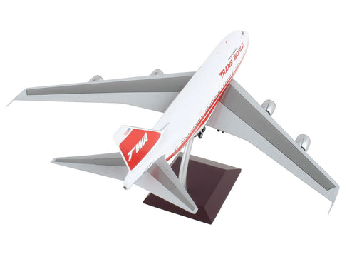 Boeing 747SP Commercial Aircraft "TWA (Trans World Airlines)" White with Red Stripes and Tail "Gemini 200" Series 1/200 Diecast Model Airplane by GeminiJets