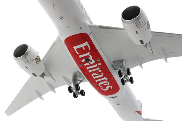 Airbus A350-900 Commercial Aircraft "Emirates Airlines" White with Striped Tail "Gemini 200" Series 1/200 Diecast Model Airplane by GeminiJets