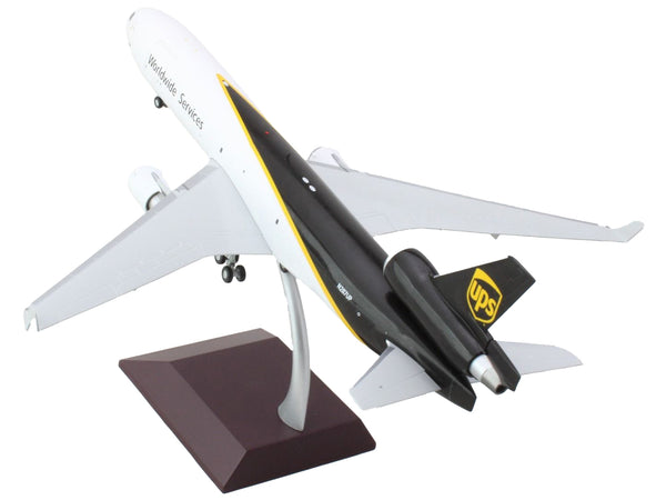 McDonnell Douglas MD-11F Commercial Aircraft "UPS Worldwide Services" White with Brown Tail "Gemini 200 - Interactive" Series 1/200 Diecast Model Airplane by GeminiJets