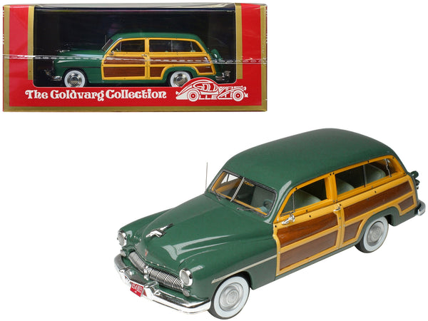 1949 Mercury Woodie Meadow Green with Yellow and Woodgrain Sides and Green Interior Limited Edition to 200 pieces Worldwide 1/43 Model Car by Goldvarg Collection
