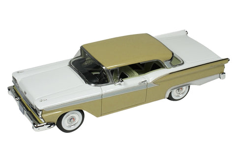 1959 Ford Fairlane 500 Inca Gold and White with Light Green Interior Limited Edition to 240 pieces Worldwide 1/43 Model Car by Goldvarg Collection