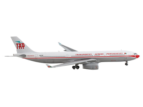 Airbus A330-300 Commercial Aircraft "TAP Air Portugal" White with Red Stripes 1/400 Diecast Model Airplane by GeminiJets
