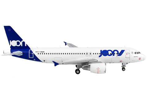 Airbus A320 Commercial Aircraft "Joon" White with Blue Tail 1/400 Diecast Model Airplane by GeminiJets