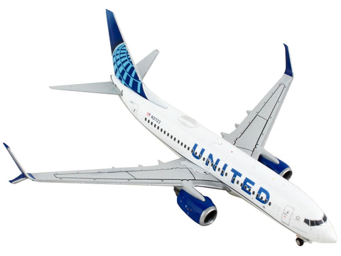 Boeing 737-700 Commercial Aircraft "United Airlines" White with Blue 1/400 Diecast Model Airplane by GeminiJets