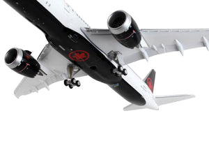 Boeing 787-9 Commercial Aircraft with Flaps Down "Air Canada" White with Black Tail 1/400 Diecast Model Airplane by GeminiJets