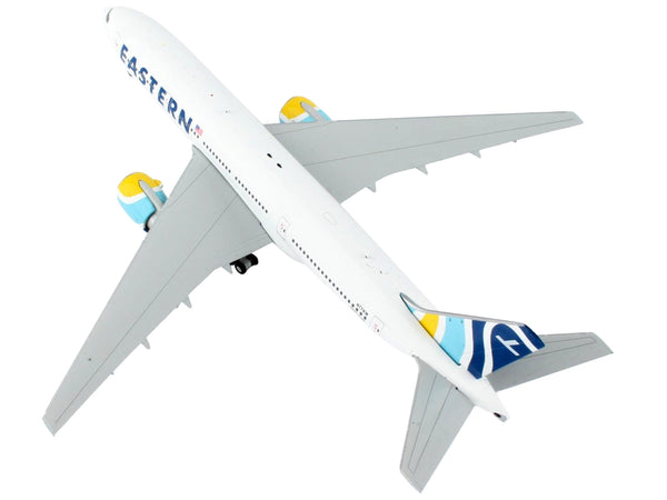 Boeing 777-200ER Commercial Aircraft "Eastern Air Lines" White with Striped Tail 1/400 Diecast Model Airplane by GeminiJets