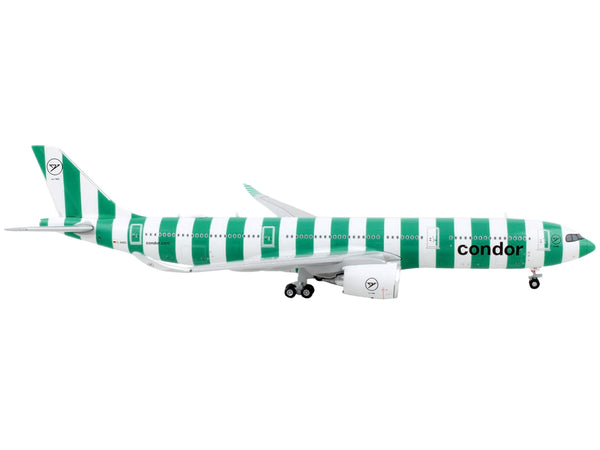 Airbus A330-900 Commercial Aircraft "Condor Airlines" Green and White Stripes 1/400 Diecast Model Airplane by GeminiJets