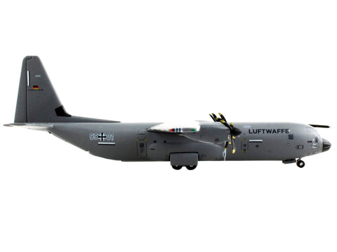 Lockheed C-130J-30 Transport Aircraft "German Luftwaffe" Gray "Gemini Macs" Series 1/400 Diecast Model Airplane by GeminiJets