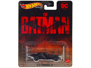 Batmobile Matt Black "The Batman" (2022) Movie "DC Comics" Diecast Model Car by Hot Wheels