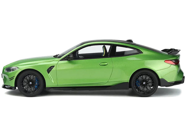 BMW M4 (G82) M Performance Green Metallic with Black Top 1/18 Model Car by GT Spirit
