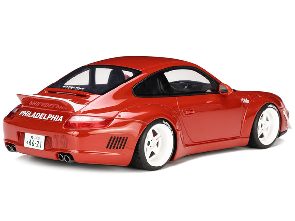 2021 Porsche 911 RWB "AKA Phila" Red 1/18 Model Car by GT Spirit