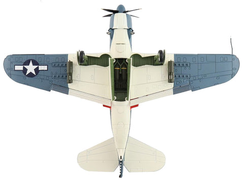 Curtiss SB2C-4 Helldiver Bomber Aircraft "VB-18 USS Intrepid" (1944) United States Navy "Air Power Series" 1/72 Diecast Model by Hobby Master
