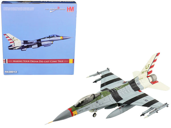 General Dynamics F-16C Fighting Falcon Fighter Aircraft "Passionate Patsy" "310th FS 80th Anniversary Scheme Luke Air Force Base" (1972) "Air Power Series" 1/72 Diecast Model by Hobby Master