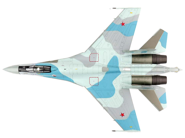 Sukhoi Su-35S Flanker E Fighter Aircraft "22nd IAP 303rd DPVO 11th Air Army VKS (Russian Aerospace Forces)" "Air Power Series" 1/72 Scale Model by Hobby Master