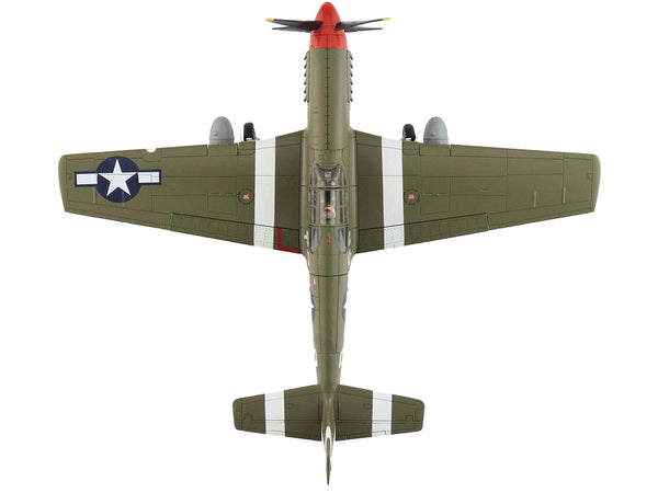 North American P-51B Mustang Fighter Aircraft "Steve Pisanos 4th FG 334th FS" (1944) "Air Power Series" 1/48 Diecast Model by Hobby Master