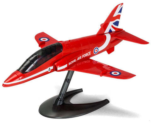 Skill 1 Model Kit Royal Air Force Red Arrows Hawk Aircraft Red Snap Together Painted Plastic Model Airplane Kit by Airfix Quickbuild