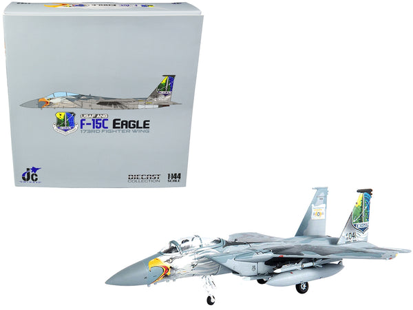 McDonnell Douglas F-15C Eagle Fighter Aircraft US Air Forces "Oregon Air National Guard 173rd Fighter Wing" (2016) Limited Edition to 500 pieces Worldwide 1/144 Diecast Model by JC Wings