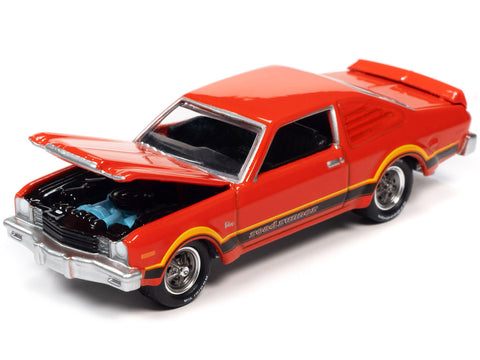 1976 Plymouth Volare Road Runner Spitfire Orange with Stripes "OK Used Cars" Series Limited Edition to 18056 pieces Worldwide 1/64 Diecast Model Car by Johnny Lightning