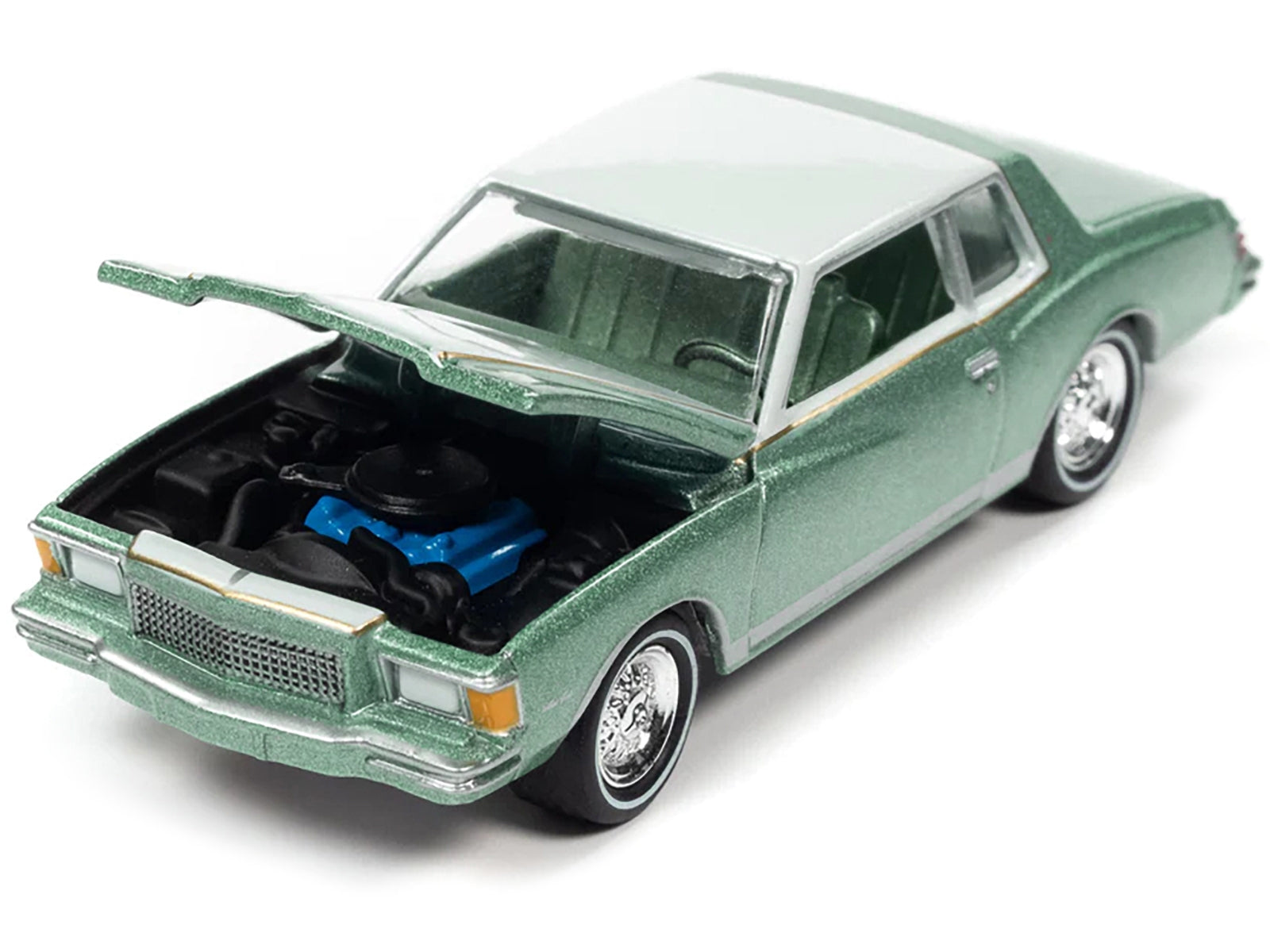 1979 Chevrolet Monte Carlo Firemist Green Metallic and Pastel Green "Muscle Cars U.S.A" Series Limited Edition 1/64 Diecast Model Car by Johnny Lightning