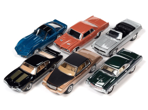 "Muscle Cars USA" 2023 Set B of 6 pieces Release 1 "OK Used Cars" 1/64 Diecast Model Cars by Johnny Lightning
