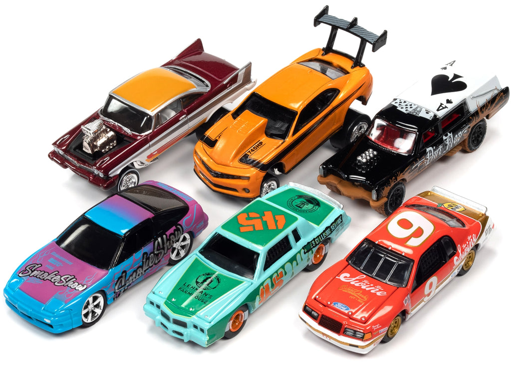 Johnny Lightning Muscle Cars USA 2022 Release 3 Set B (6-Car Sealed CASE) 1:64 Diecast, Green