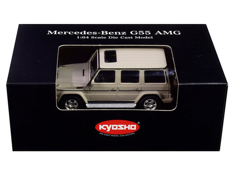 Mercedes Benz G55 AMG Gray 1/64 Diecast Model Car by Kyosho