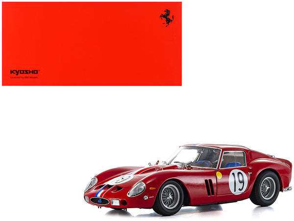 Ferrari 250 GTO #19 Pierre Noblet - Jean Guichet 2nd Place "24 Hours of Le Mans" (1962) 1/18 Diecast Model Car by Kyosho