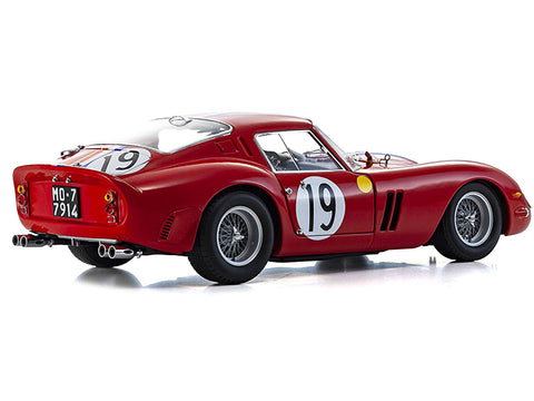 Ferrari 250 GTO #19 Pierre Noblet - Jean Guichet 2nd Place "24 Hours of Le Mans" (1962) 1/18 Diecast Model Car by Kyosho