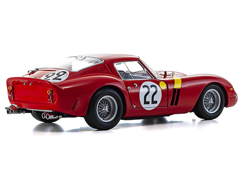 Ferrari 250 GTO #22 "Elde" (Leon Dernier) - "Beurlys" (Jean Blaton) 3rd Place "24 Hours of Le Mans" (1962) 1/18 Diecast Model Car by Kyosho