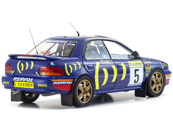 Subaru Impreza #5 Carlos Sainz - Luis Moya Winner "Monte-Carlo Rally" (1995) 1/18 Diecast Model Car by Kyosho