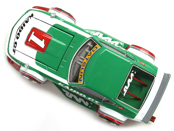 Datsun Fairlady Z Kaido GT V2 RHD (Right Hand Drive) #1 Green with Stripes (Designed by Jun Imai) "Kaido House" Special 1/64 Diecast Model Car by True Scale Miniatures