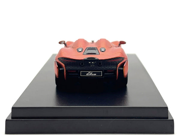 McLaren Elva Convertible #4 Matt Orange Metallic 1/64 Diecast Model Car by LCD Models