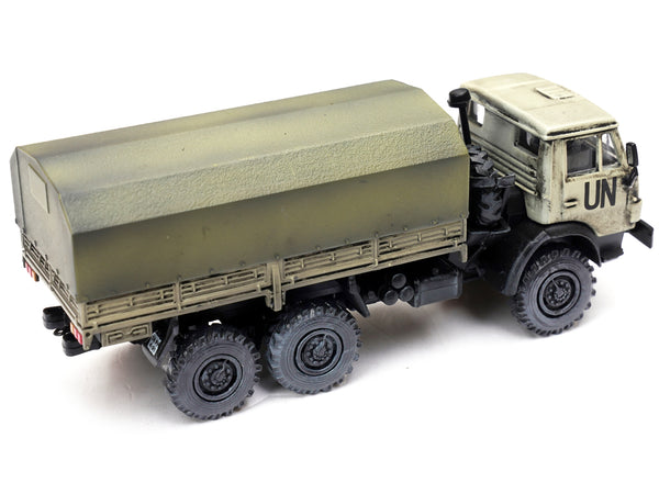 Kamaz 4310 Transport Truck Beige (Weathered) "United Nations" 1/72 Diecast Model by Legion
