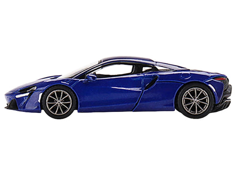 McLaren Artura Volcano Blue Metallic Limited Edition to 3000 pieces Worldwide 1/64 Diecast Model Car by True Scale Miniatures