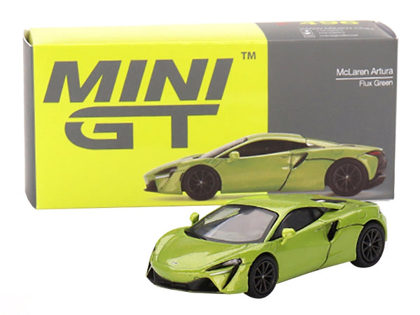 McLaren Artura Flux Green Metallic Limited Edition to 2040 pieces Worldwide 1/64 Diecast Model Car by True Scale Miniatures