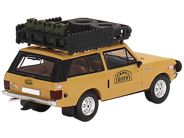 Range Rover with Roofrack Tan "Camel Trophy - Papua New Guinea Team USA" (1982) Limited Edition to 2400 pieces Worldwide 1/64 Diecast Model Car by True Scale Miniatures