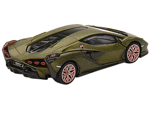 Lamborghini Sian FKP 37 "Presentation Edition" Matt Green Metallic Limited Edition to 4800 pieces Worldwide 1/64 Diecast Model Car by True Scale Miniatures