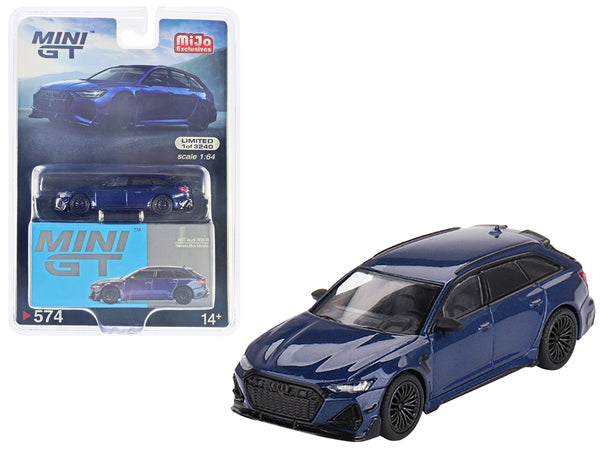 Audi RS6-R ABT Navarra Blue Metallic Limited Edition to 3240 pieces Worldwide 1/64 Diecast Model Car by True Scale Miniatures