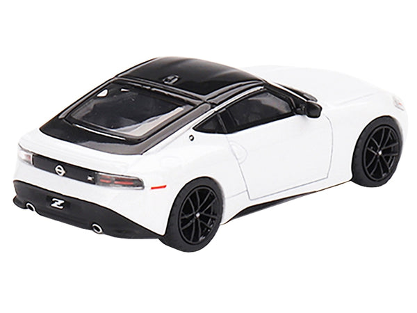 2023 Nissan Z Performance Everest White Metallic with Black Top Limited Edition to 3000 pieces Worldwide 1/64 Diecast Model Car by True Scale Miniatures