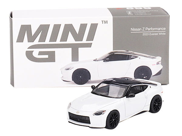 2023 Nissan Z Performance Everest White Metallic with Black Top Limited Edition to 3000 pieces Worldwide 1/64 Diecast Model Car by True Scale Miniatures